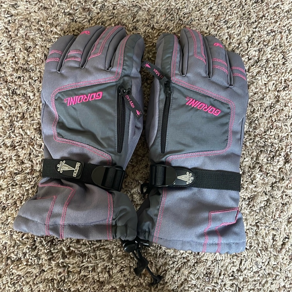 Gordini Gray / Pink Winter Ski Snowboard Gloves Women’s M